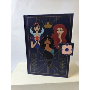 NWT Disney Parks Classic Princess Storybook Journal Diary Snow,Jasmine Ariel